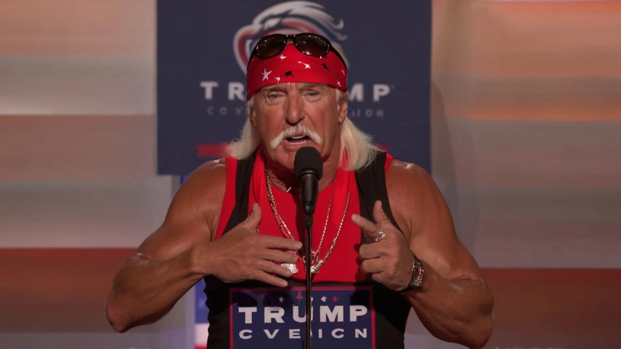 Hulk Hogan Si Spoglia sul Palco per Trump: 'Lui è il Mio Eroe'